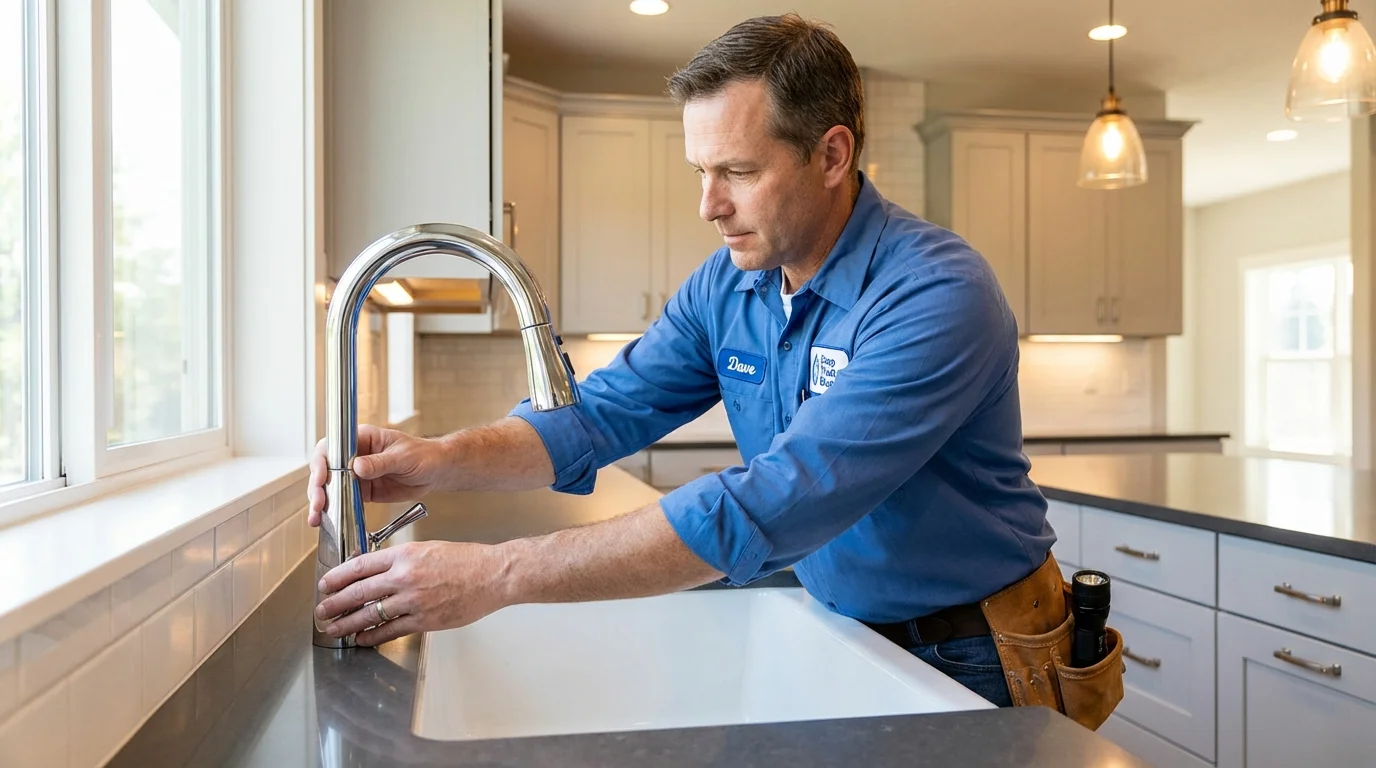 Kitchen faucet installation by Johns Plumbing LLC in Kohler