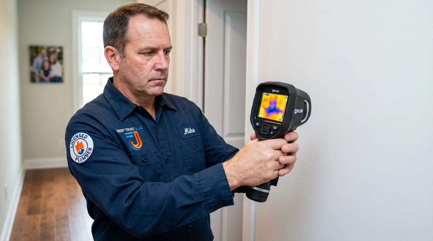 Thermal imaging leak detection by Johns Plumbing LLC in Kohler